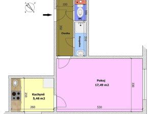 Prodej bytu 1+1, České Budějovice - České Budějovice 5, Třebízského, 31 m2