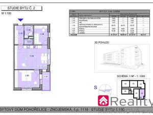 Prodej bytu 3+kk, Pohořelice, Znojemská, 67 m2