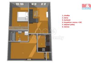 Prodej bytu 2+1, České Budějovice - České Budějovice 1, Plachého, 50 m2