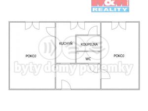 Prodej bytu 2+1, Louny, Kosmonautů, 52 m2