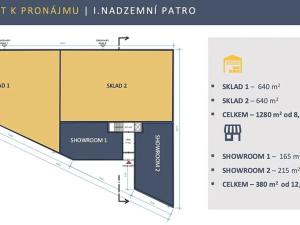 Pronájem obchodního prostoru, Zlatníky-Hodkovice, Technologická, 1350 m2