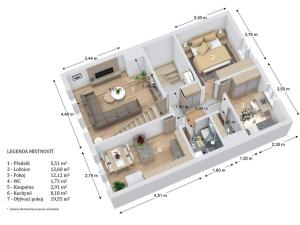 Prodej bytu 3+1, Křenov, 100 m2