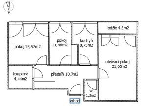 Prodej bytu 3+1, Hradec Králové, Mrštíkova, 74 m2