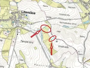 Prodej pole, Litenčice, 1120 m2