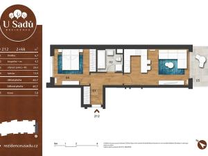 Prodej bytu 2+kk, Hradec Králové, Na Střezině, 46 m2