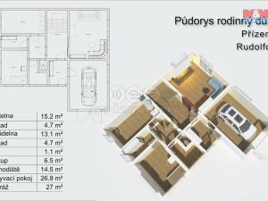 Prodej rodinného domu, Rudolfov, Na třešňovce, 327 m2