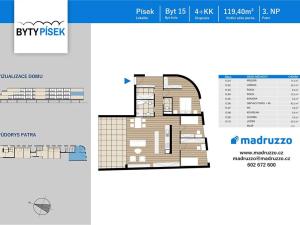 Prodej bytu 4+kk, Písek, V Portyči, 119 m2