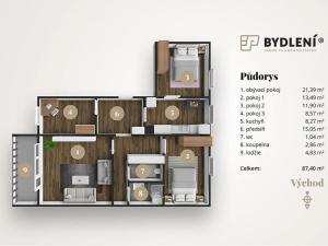 Prodej bytu 4+1, Teplice, Pod hvězdárnou, 82 m2