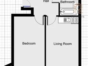 Pronájem bytu 2+kk, Praha - Nusle, Sekaninova, 38 m2