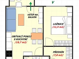 Prodej bytu 2+kk, Praha - Libuš, Novodvorská, 49 m2