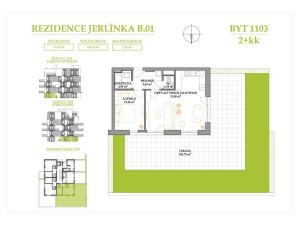 Prodej bytu 2+kk, Brno, Jerlínová, 53 m2