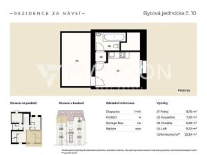 Prodej bytu 1+kk, Praha - Záběhlice, Za návsí, 25 m2