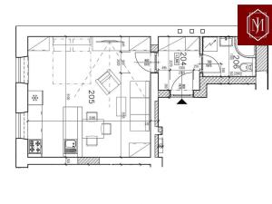 Pronájem bytu 1+kk, Třebíč - Horka-Domky, Bráfova tř., 34 m2