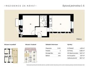 Prodej bytu 2+kk, Praha - Záběhlice, Za návsí, 39 m2