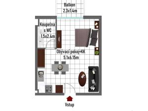 Prodej bytu 1+kk, Dubaj, Spojené arabské emiráty, 38 m2