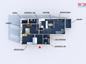 Pronájem bytu 3+kk, Rokycany - Plzeňské Předměstí, Přemyslova, 90 m2