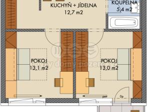 Prodej bytu 2+1, Praha, náměstí Olgy Scheinpflugové, 53 m2