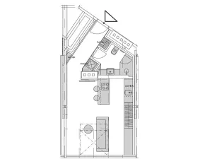 Pronájem bytu 1+kk, Praha - Vinohrady, náměstí Jiřího z Poděbrad, 39 m2