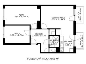 Pronájem bytu 3+kk, Bučovice, Legionářská, 75 m2