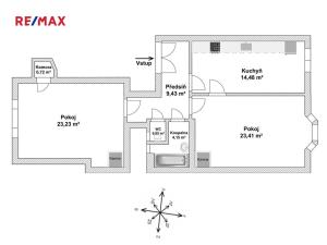 Pronájem bytu 2+1, Praha - Smíchov, Vltavská, 76 m2