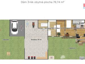 Prodej chalupy, Dymokury, Velký průhon, 78 m2