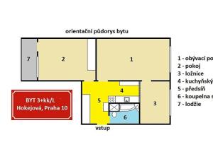 Prodej bytu 3+kk, Praha - Hostivař, Hokejová, 60 m2