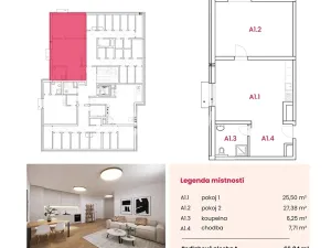 Prodej apartmánu, Kolín, Pražská, 67 m2