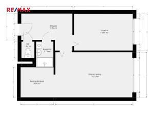 Prodej bytu 2+kk, Praha - Bohnice, Čimická, 46 m2