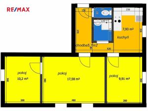 Pronájem bytu 3+1, Nymburk, Jiřího Wolkera, 55 m2