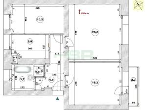 Prodej bytu 3+1, Praha - Kbely, Veselá, 74 m2