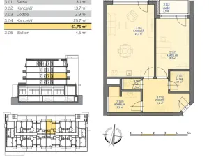 Prodej bytu 2+kk, Kutná Hora, 62 m2