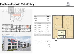 Prodej bytu 2+kk, Velké Přílepy, 60 m2