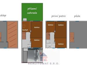 Prodej vícegeneračního domu, Praha - Záběhlice, Jabloňová, 230 m2