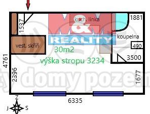 Pronájem bytu 1+kk, Chrudim - Chrudim I, Štěpánkova, 30 m2