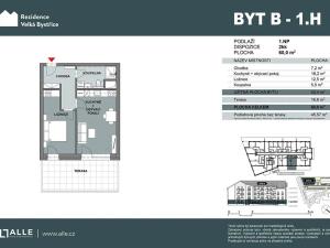 Prodej bytu 2+kk, Velká Bystřice, 43 m2