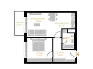 Pronájem bytu 2+kk, Chrudim, V Hliníkách, 56 m2