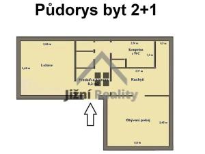 Prodej bytu 2+1, České Budějovice, J. Plachty, 49 m2