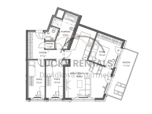 Pronájem bytu 4+kk, Praha - Střížkov, Lovosická, 94 m2