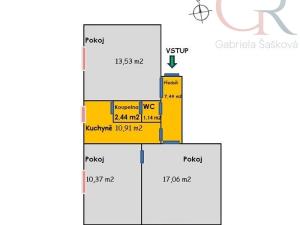 Prodej bytu 3+1, Plzeň - Doubravka, Smrková, 66 m2
