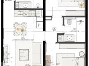 Prodej bytu 3+kk, Dobrá Voda, Černá Hora, 57 m2
