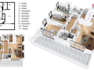 Prodej bytu 4+kk, Horoměřice, Karla IV., 117 m2