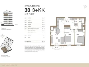 Prodej bytu 3+kk, Praha - Vršovice, Na spojce, 76 m2