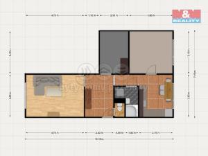 Prodej bytu 2+1, Nejdek, J. A. Gagarina, 61 m2