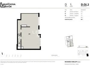 Pronájem komerční nemovitosti, Kralupy nad Vltavou, Husova, 90 m2