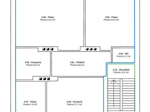 Pronájem bytu 3+1, Praha - Vokovice, V středu, 85 m2