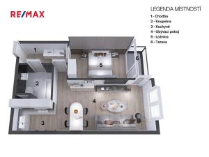 Pronájem bytu 2+kk, Chrudim, Podkopanický mlýn, 54 m2