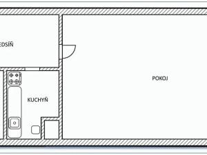 Pronájem bytu 1+kk, Praha - Smíchov, Nad Popelkou, 33 m2