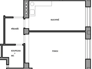 Pronájem bytu 1+1, Praha - Vinohrady, náměstí Jiřího z Lobkovic, 40 m2