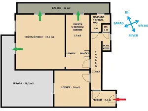 Pronájem bytu 2+1, Praha - Písnice, Ladislava Coňka, 84 m2