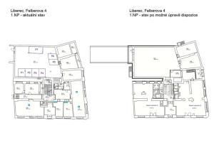 Pronájem obchodního prostoru, Liberec, Felberova, 130 m2